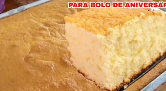 massa para bolo de aniversário