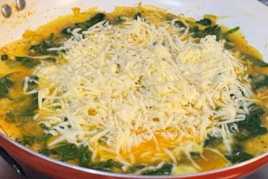 omelete de espinafre