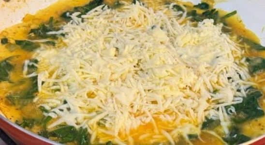 omelete de espinafre