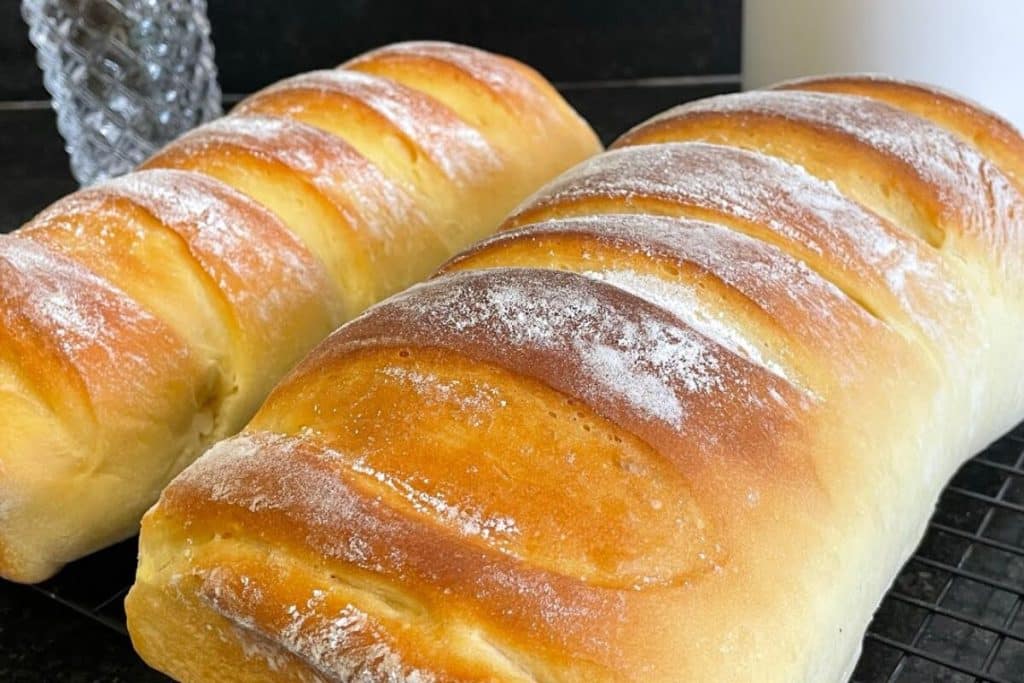 pão caseiro com iogurte