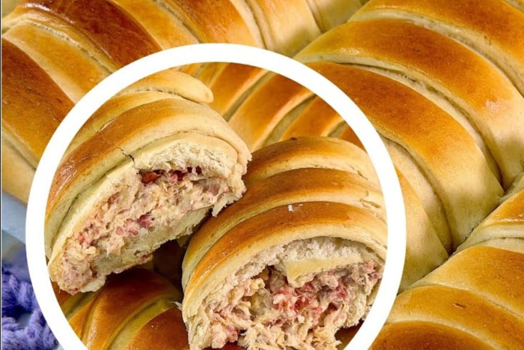 pão caseiro recheado