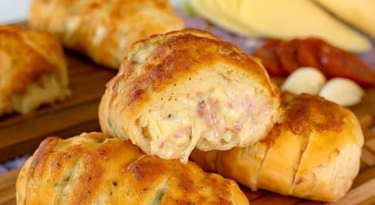 pão de alho cremoso
