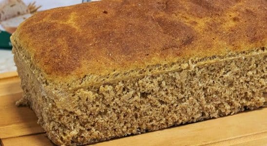 pão integral de massa mole