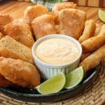 peixe empanado crocante