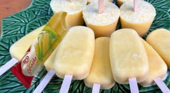 picolé de milho verde