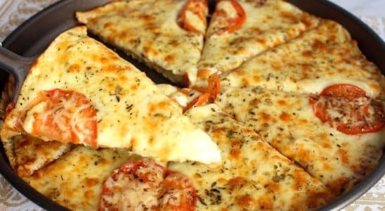 pizza com massa de batata