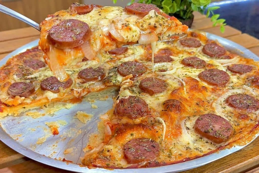 pizza de liquidificador