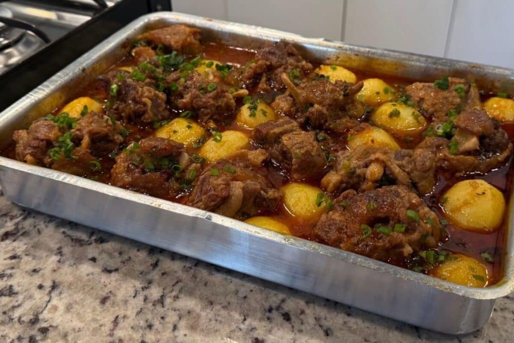 rabada de forno com batata