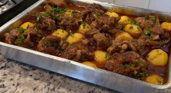 rabada de forno com batata
