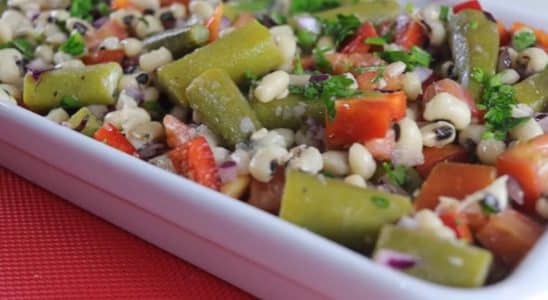 salada de feijão fradinho