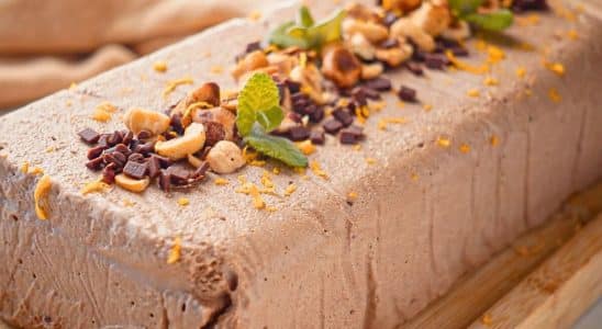semifreddo de chocolate