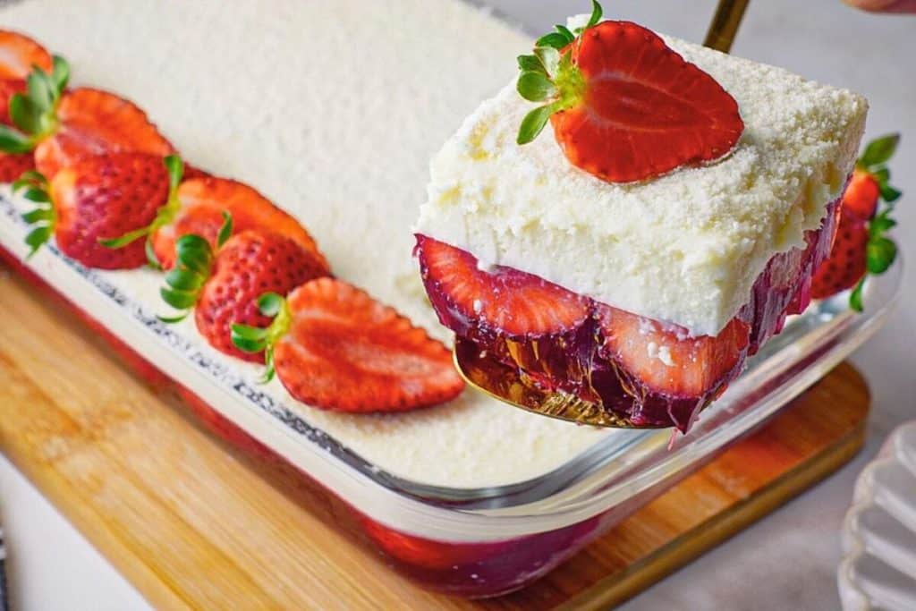 sobremesa de morango