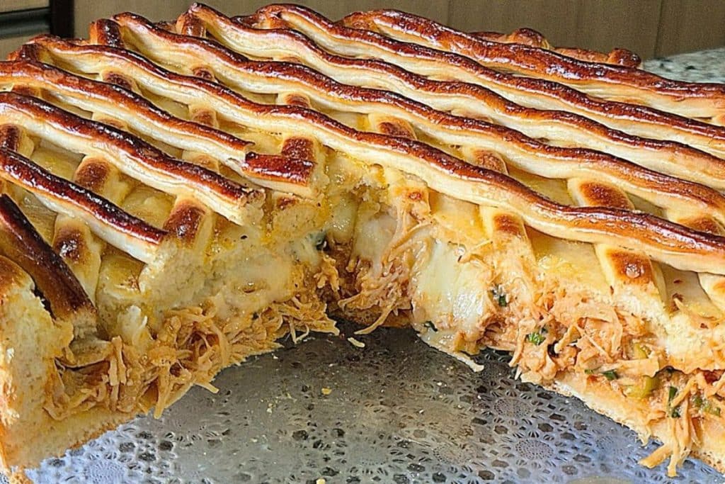 torta com massa fermentada