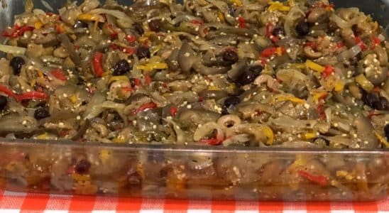 antepasto de berinjela