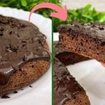 Bolo de chocolate na frigideira