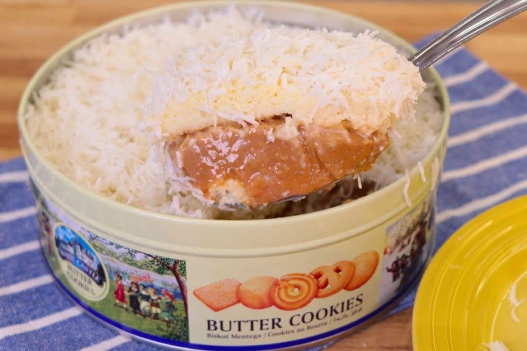bolo de coco na lata