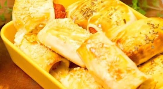 enroladinho de salsicha