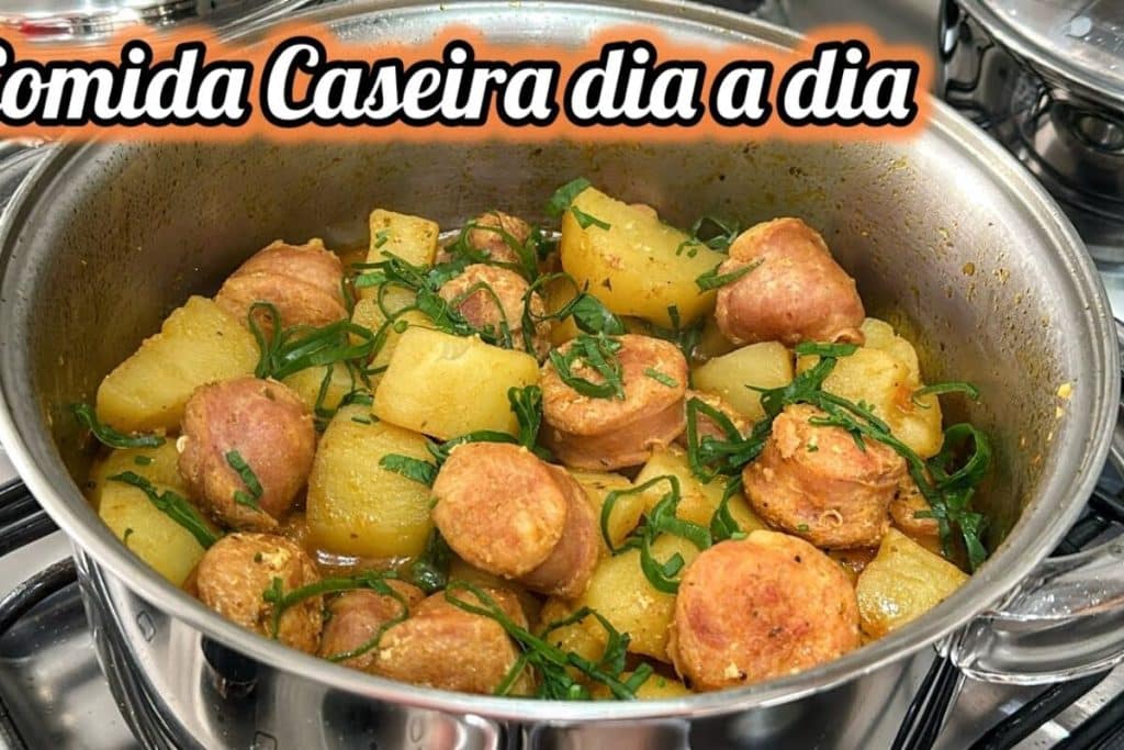 linguiça toscana com batata