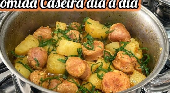 linguiça toscana com batata