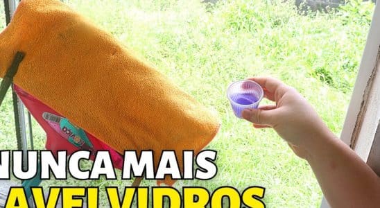 misturinha caseira para limpar vidros