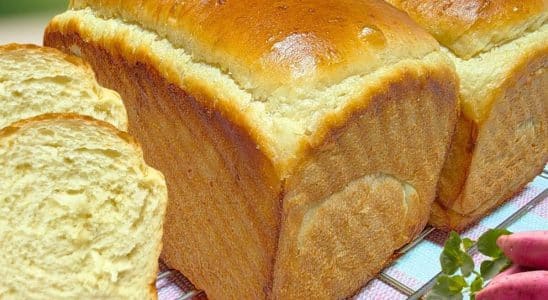 pão caseiro de batata doce