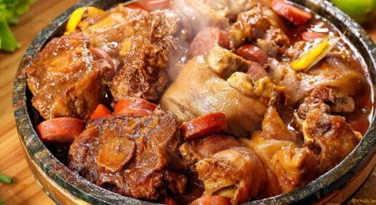 pé de porco com rabada