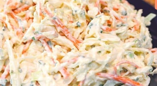 salada de repolho cremosa