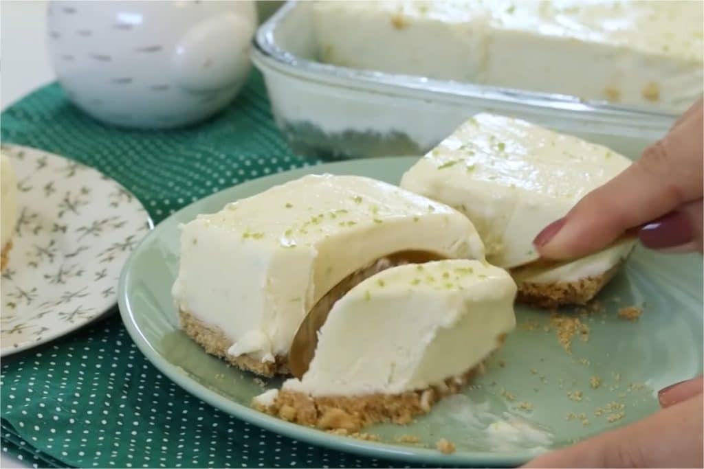 sobremesa gelada de limão