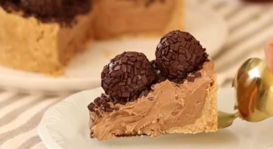 torta mousse de brigadeiro