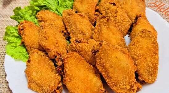 asinha de frango frita