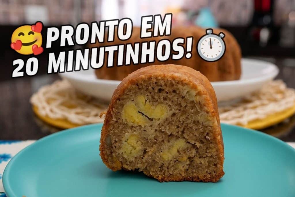 bolo de banana na air fryer