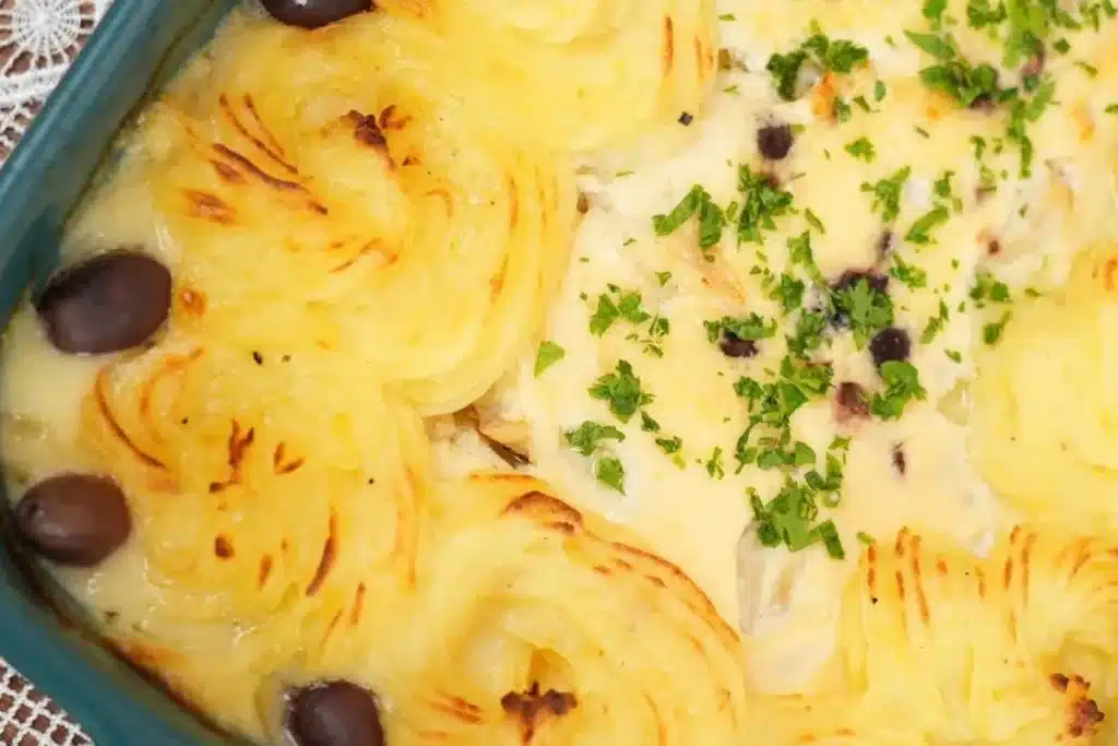 Bacalhau a zé do pipo econômico feito com polaca do alasca que fica perfeito para o seu almoço de fim de ano 4 bacalhau a zé do pipo