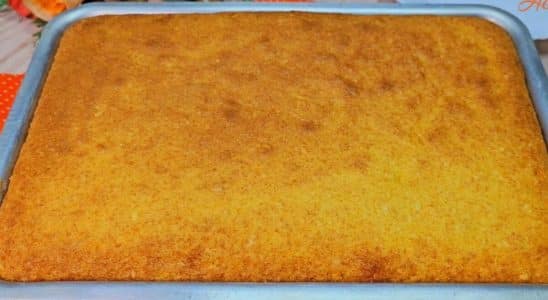 bolo de fubá fofinho