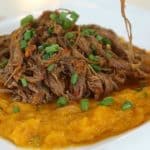 carne de panela com purê