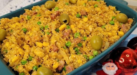 farofa de cebola caramelizada