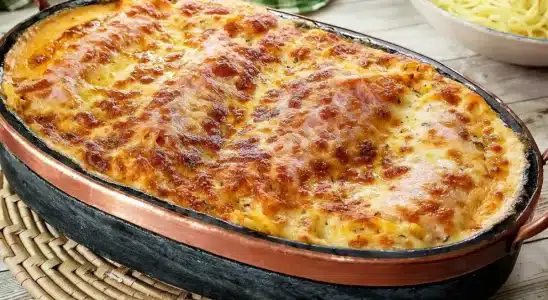 Macarrão cremoso de forno: simples, fácil e diferente de tudo que você já viu. 1 macarrão cremoso de forno