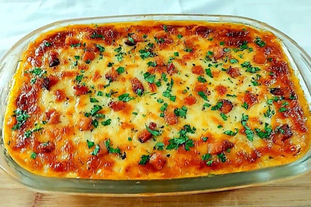 mandioca gratinada