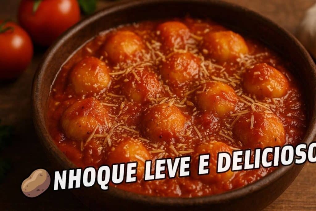 nhoque de batata com molho caseiro