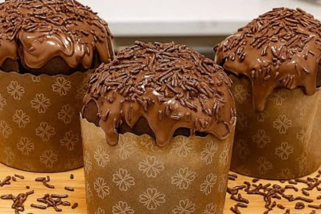 panetone de chocolate
