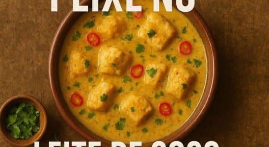 peixe no leite de coco