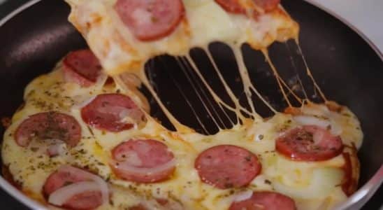 pizza de frigideira