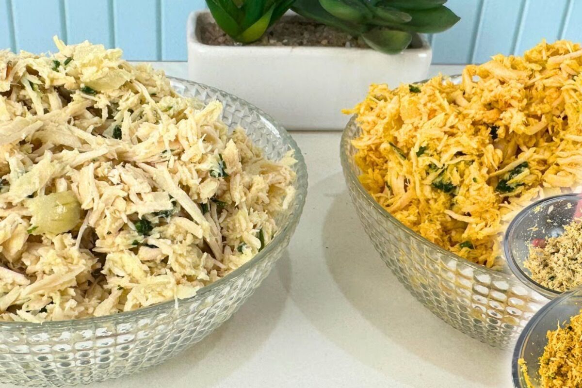 Recheio de frango econômico e muito bem temperado para suas receitas de fim de ano 75 recheio de frango