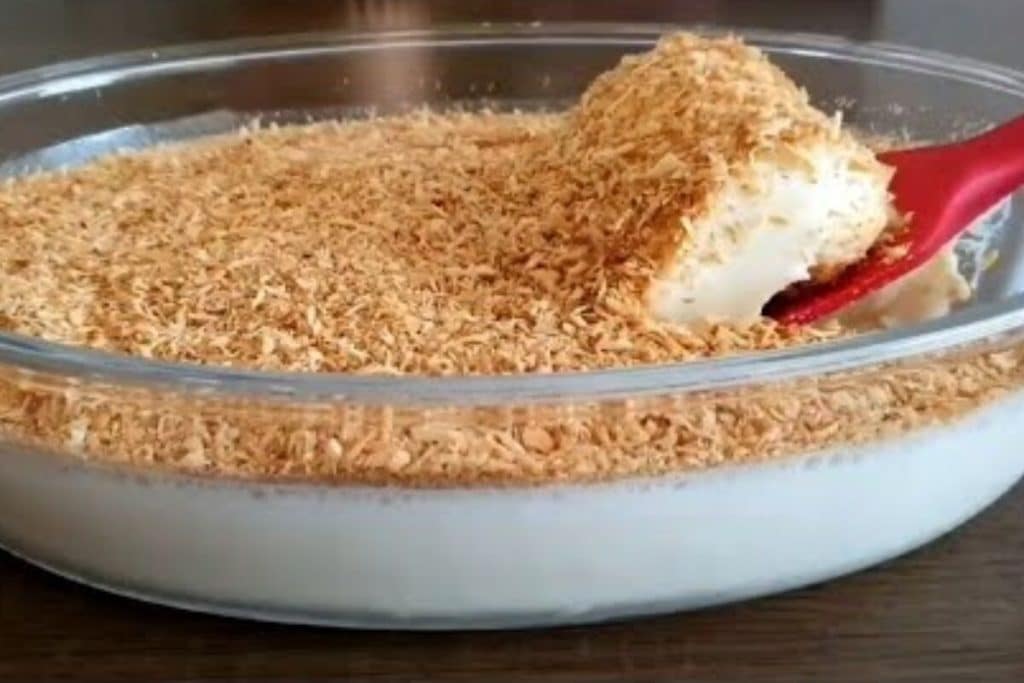 sobremesa de coco queimado