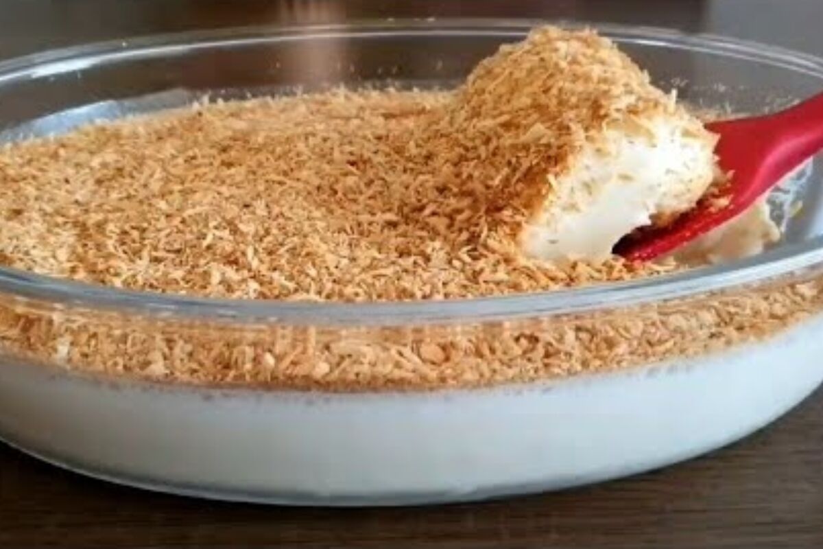 sobremesa de coco queimado