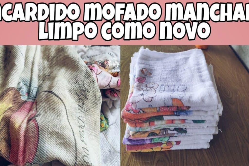 como limpar pano de prato encardido