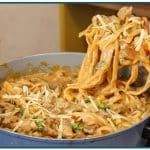 macarronada com isca de carne