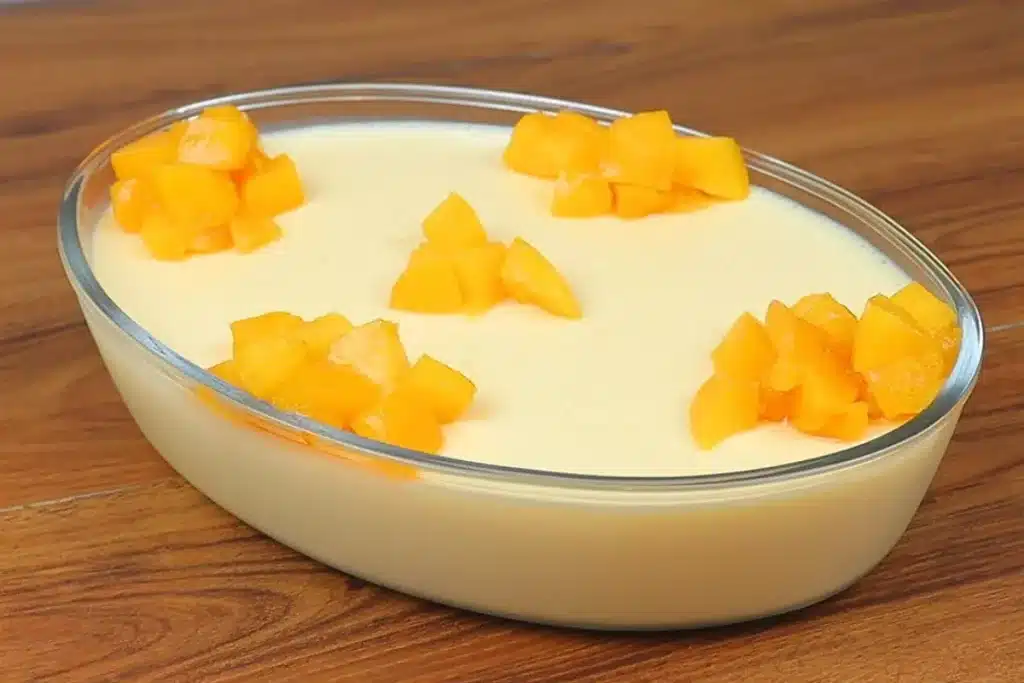 Sobremesa fácil de pêssego: é só bater no liquidificador e servir na sua ceia de Ano Novo. 4 sobremesa fácil de pêssego