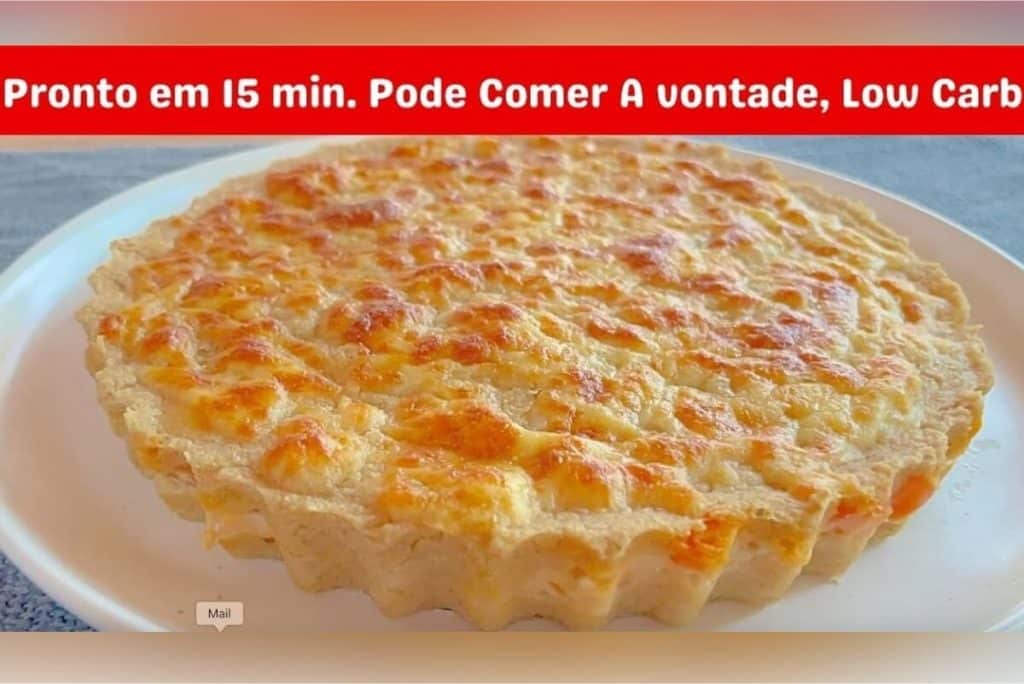 torta de frango low carb