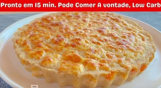 torta de frango low carb