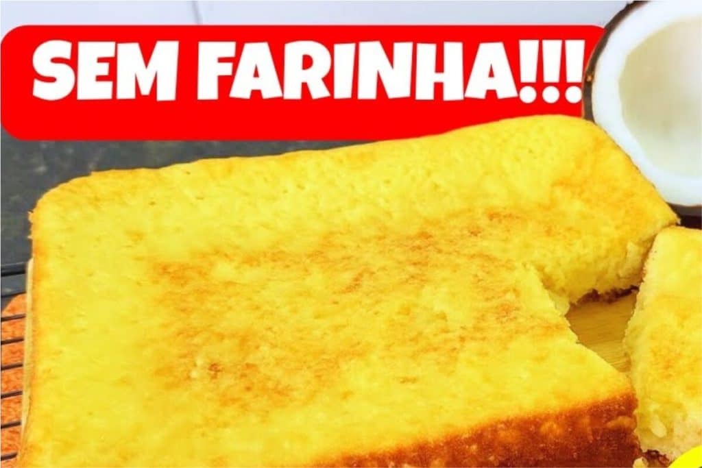 Bolo cocada fofinho e sem farinha de trigo que fica pronto em apenas 30 minutos para o seu café 194 Bolo Cocada Fofinho 13 12 1